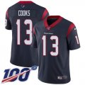 Wholesale Cheap Nike Texans #13 Brandin Cooks Navy Blue Team Color Men's Stitched NFL 100th Season Vapor Untouchable Limited Jersey