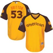 Wholesale Cheap Orioles #53 Zach Britton Gold 2016 All-Star American League Stitched Youth MLB Jersey