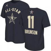 Cheap Men's 2024 All-Star #11 Jalen Brunson Navy T-Shirt