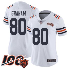 Wholesale Cheap Nike Bears #80 Jimmy Graham White Alternate Women\'s Stitched NFL Vapor Untouchable Limited 100th Season Jersey