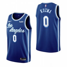 Wholesale Cheap Los Angeles Lakers #0 Kyle Kuzma Blue 2019-20 Classic Edition Stitched NBA Jersey