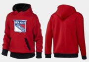 Wholesale Cheap New York Rangers Pullover Hoodie Red & Black