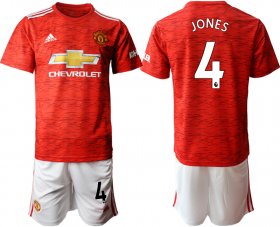 Wholesale Cheap Men 2020-2021 club Manchester United home 4 red Soccer Jerseys