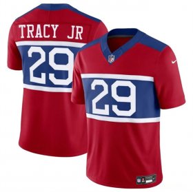 Cheap Men\'s New York Giants #29 Tyrone Tracy Jr Red Alternate Vapor F.U.S.E. Limited Stitched Football Jersey