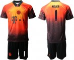 Wholesale Cheap Bayern Munchen #1 Neuer FIFA 19AD Memorial Edition Soccer Club Jersey