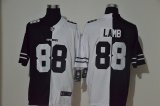 Wholesale Cheap Men's Dallas Cowboys #88 CeeDee Lamb Black White Peaceful Coexisting 2020 Vapor Untouchable Stitched NFL Nike Limited Jersey