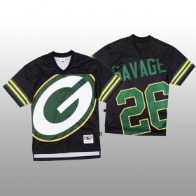 Wholesale Cheap NFL Green Bay Packers #26 Darnell Savage Jr. Black Men\'s Mitchell & Nell Big Face Fashion Limited NFL Jersey