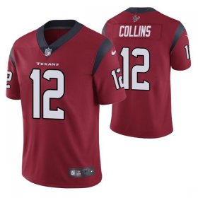 Wholesale Cheap Men\'s Houston Texans #12 Nico Collins Red Vapor Untouchable Limited Stitched Jersey