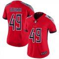 Wholesale Cheap Nike Titans #49 Nick Dzubnar Red Women's Stitched NFL Limited Inverted Legend Jersey