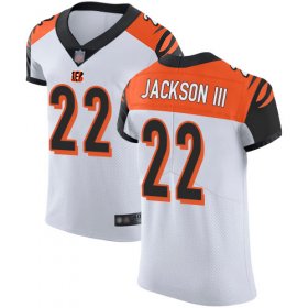 Wholesale Cheap Nike Bengals #22 William Jackson III White Men\'s Stitched NFL Vapor Untouchable Elite Jersey