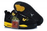 Wholesale Cheap Air Jordan 4 Womens Shoes yellow/black