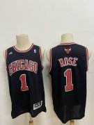 Wholesale Cheap Men's Chicago Bulls #1 Derek Rose Revolution 30 Swingman Black Jersey