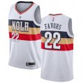 Wholesale Cheap Pelicans #22 Derrick Favors White Basketball Swingman Earned Edition Jersey