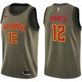 Wholesale Cheap Nike Atlanta Hawks #12 Taurean Prince Green Salute to Service NBA Swingman Jersey