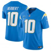 Wholesale Cheap Men's Los Angeles Chargers #10 Justin Herbert Light Blue 2023 F.U.S.E. With 3-Star C Patch Vapor Untouchable Limited Football Stitched Jersey