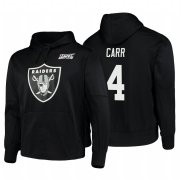 Wholesale Cheap Las Vegas Raiders #4 Derek Carr Nike NFL 100 Primary Logo Circuit Name & Number Pullover Hoodie Black