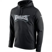 Wholesale Cheap Men's Philadelphia Eagles Nike Black Circuit Wordmark Essential Performance Pullover Hoodie