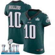 Wholesale Cheap Nike Eagles #10 Mack Hollins Midnight Green Team Color Super Bowl LII Men's Stitched NFL Vapor Untouchable Elite Jersey