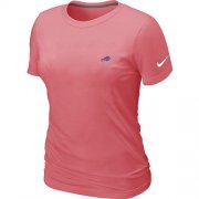 Wholesale Cheap Women's Nike Buffalo Bills Chest Embroidered Logo T-Shirt Pink