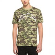 Wholesale Cheap Men's Los Angeles Chargers '47 Camo Alpha T-Shirt