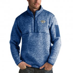 Wholesale Cheap Nashville Predators Antigua Fortune Quarter-Zip Pullover Jacket Blue