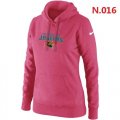 Wholesale Cheap Women's Nike Jacksonville Jaguars Heart & Soul Pullover Hoodie Pink