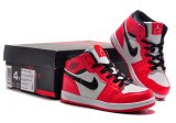 Wholesale Cheap Kids Jordan 1 Shoes Varsity Red/white-black