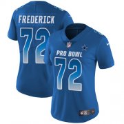 Wholesale Cheap Nike Cowboys #72 Travis Frederick Royal Women's Stitched NFL Limited NFC 2018 Pro Bowl Jersey