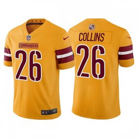 Wholesale Cheap Men\'s Washington Commanders #26 Landon Collins Gold Vapor Untouchable Stitched Football Jersey