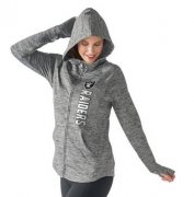 Wholesale Cheap Women's NFL Las Vegas Raiders G-III 4Her by Carl Banks Recovery Full-Zip Hoodie Heathered Gray