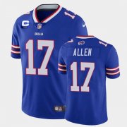 Wholesale Cheap Men's Buffalo Bills #17 Josh Allen With C Patch Royal Vapor Untouchable Limited Stitched Jersey