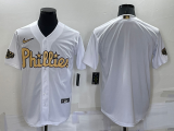 Wholesale Cheap Men's Philadelphia Phillies Blank White 2022 All-Star Cool Base Stitched Baseball Jersey