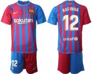 Wholesale Cheap Men 2021-2022 Club Barcelona home red 12 Nike Soccer Jerseys