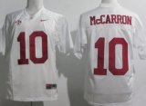 Wholesale Cheap Alabama Crimson Tide #10 A.J. McCarron White Jersey