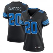 Cheap Women's Detroit Lions #20 Barry Sanders Black 2nd Alternate Stitched Jersey(Run Smaller)