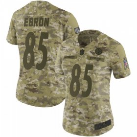 Wholesale Cheap Women\'s Pittsburgh Steelers #85 Eric Ebron 2018 Salute to Service Jersey - Camo Limited