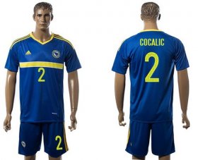 Wholesale Cheap Bosnia Herzegovina #2 Cocalic Home Soccer Country Jersey