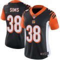 Wholesale Cheap Nike Bengals #38 LeShaun Sims Black Team Color Women's Stitched NFL Vapor Untouchable Limited Jersey