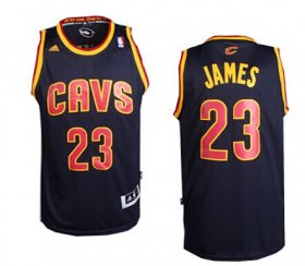 Wholesale Cheap Cleveland Cavaliers #23 LeBron James Revolution 30 Swingman Navy Blue Jersey