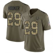 Wholesale Cheap Nike Colts #29 Malik Hooker Olive/Camo Youth Stitched NFL Limited 2017 Salute to Service Jersey