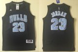 Wholesale Cheap Men's Chicago Bulls #23 Michael Jordan Black Diamond Stitched NBA Adidas Revolution 30 Swingman Jersey