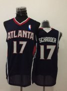 Wholesale Cheap Men's Atlanta Hawks #17 Dennis Schroder Navy Blue Swingman Jersey