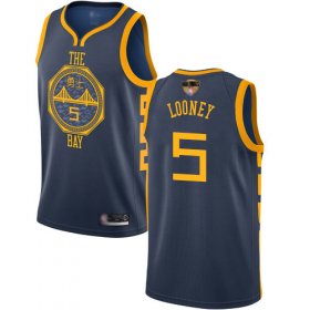 Wholesale Cheap Warriors #5 Kevon Looney Navy 2019 Finals Bound Basketball Swingman City Edition 2018-19 Jersey