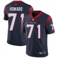 Wholesale Cheap Nike Texans #71 Tytus Howard Navy Blue Team Color Men's Stitched NFL Vapor Untouchable Limited Jersey