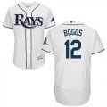 Wholesale Cheap Rays #12 Wade Boggs White Flexbase Authentic Collection Stitched MLB Jersey