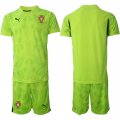 Cheap Men's Portugal Team Blank 2025 Green Soccer Jersey Suit