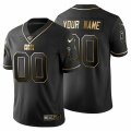 Wholesale Cheap Indianapolis Colts Custom Men's Nike Black Golden Limited NFL 100 Jersey