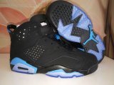 Wholesale Cheap Womens Air Jordan 6(VI) Retro Shoes Black/Blue