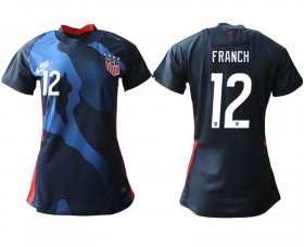 Wholesale Cheap Women 2020-2021 Season National Team America away aaa 12 blue Soccer Jerseys1