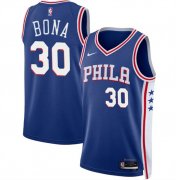 Cheap Men's Philadelphia 76ers #30 Adam Bona Royal 2024 Draft Icon Edition Basketball Stitched Jersey